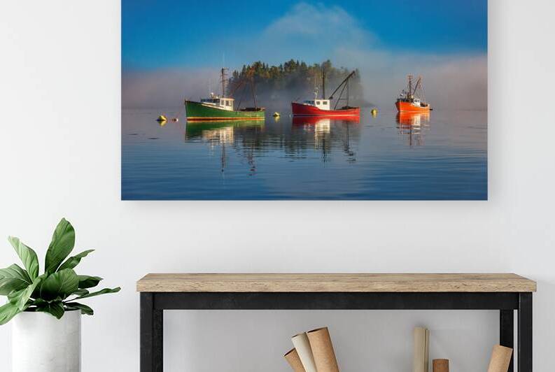 Misty Morning on Johnson Bay by Rick Berk
