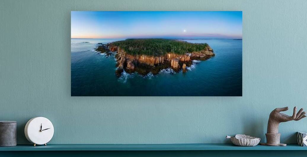 Moonset Over Quoddy Head by Rick Berk