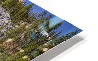 Bench Lake Reflection HD Metal print