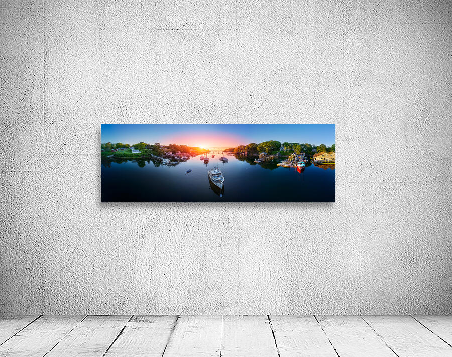 Sunrise Over New Harbor Wall Preview