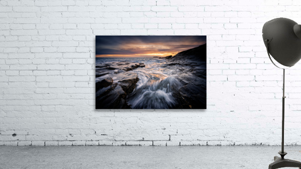 Sunset at Two Lights Wall Preview