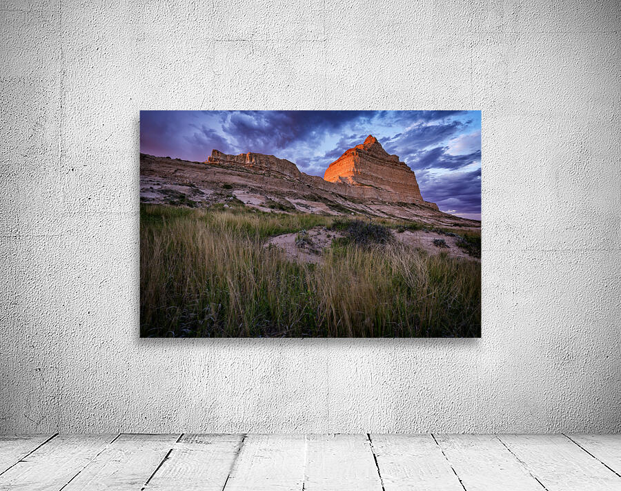 Scotts Bluff at Sunset Wall Preview