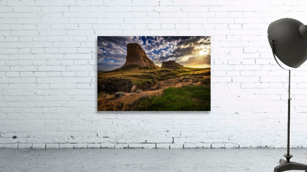 Sunset at Courthouse & Jail Rocks Wall Preview