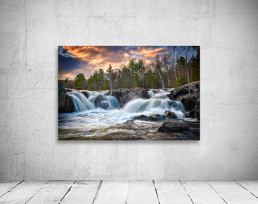 Sunset at Swift River Falls Wall Preview