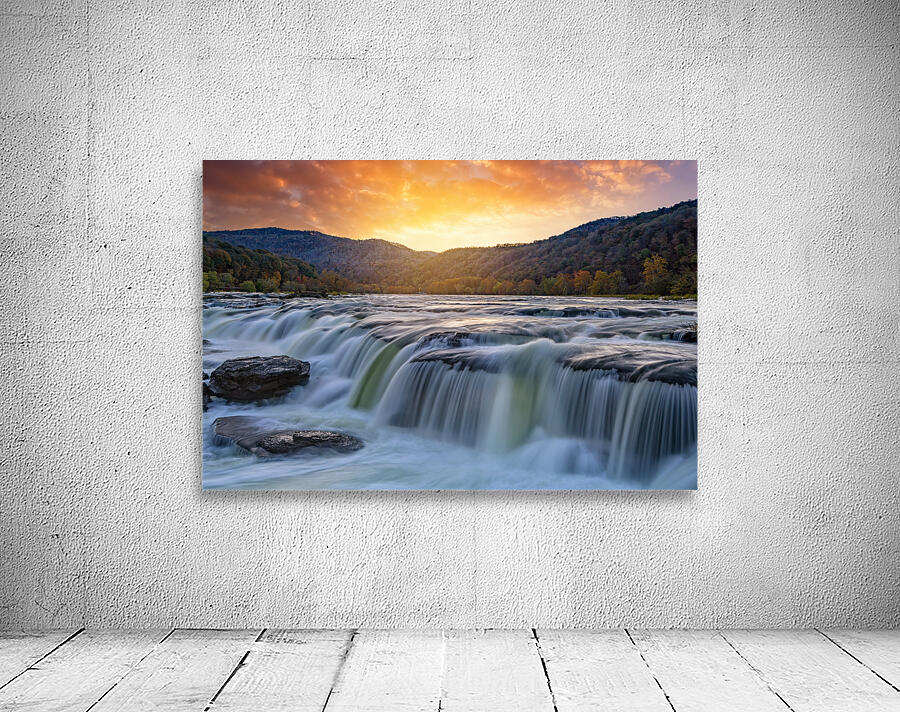 Sunset at Sandstone Falls Wall Preview
