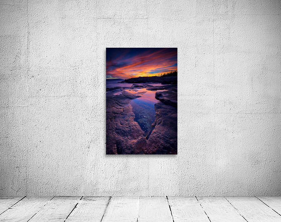 Dusk at Schoodic Point Wall Preview
