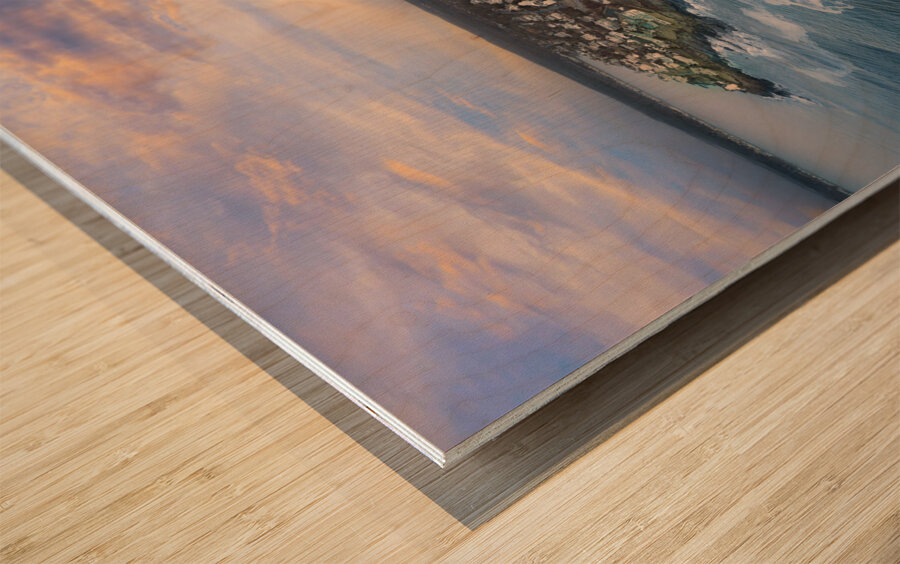 Cape Neddick Awakens Wood print