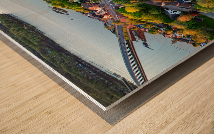 Downtown Wiscasset Wood print