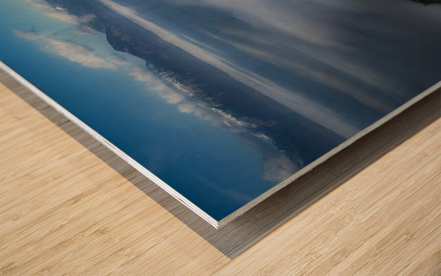 Sanctuary Above The Clouds Wood print