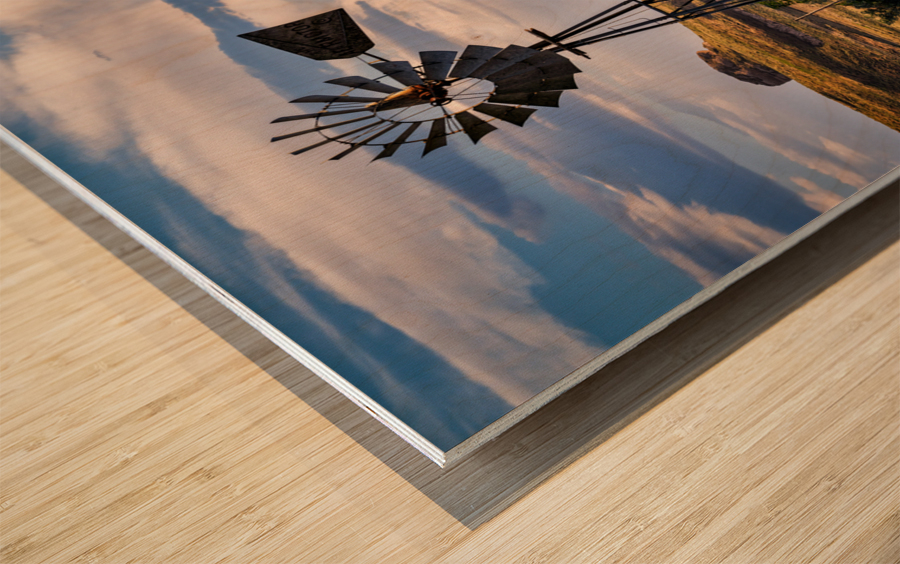 Chimney Rock Wood print