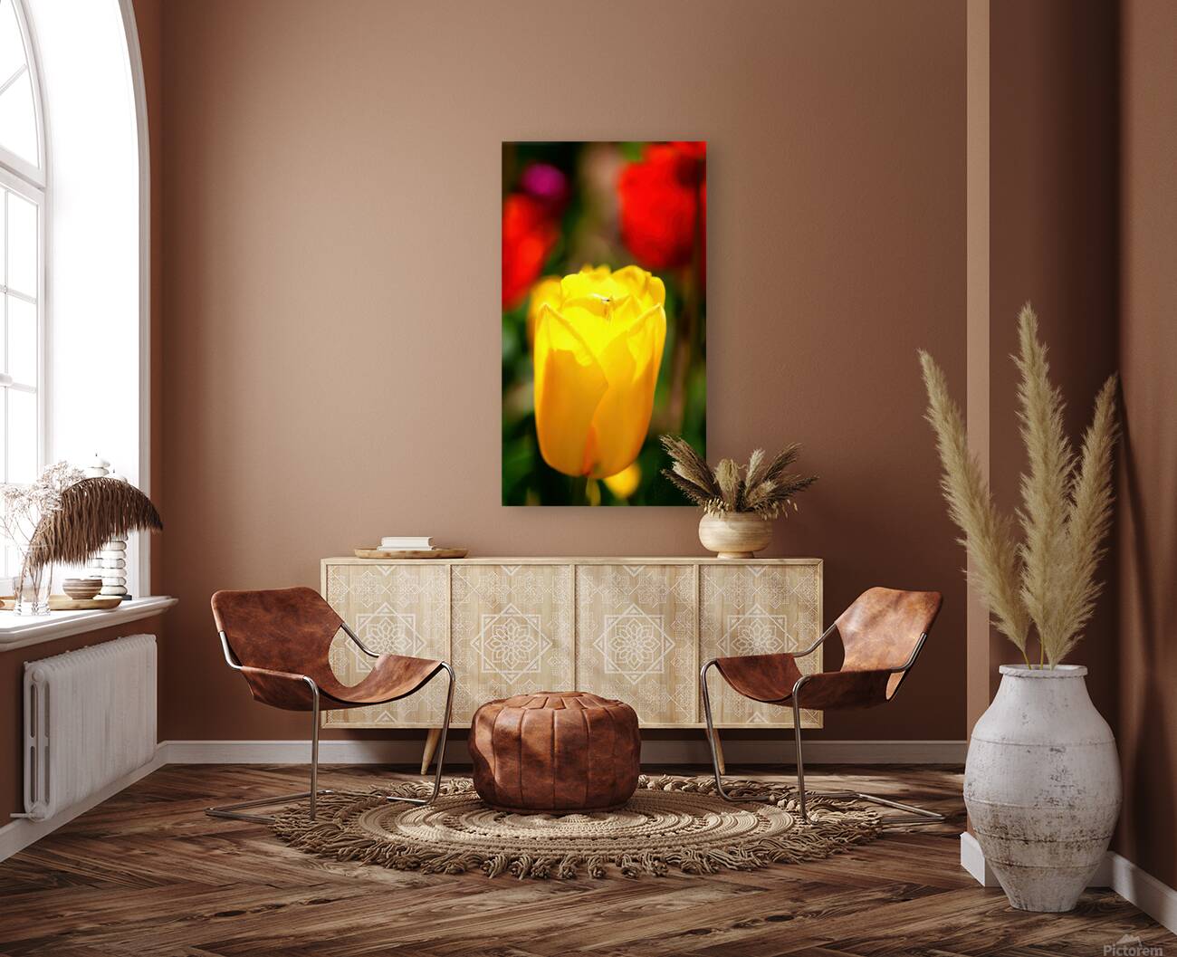 Yellow tulip Reproduction