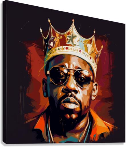 Black King - Portrait Series Canvas Print