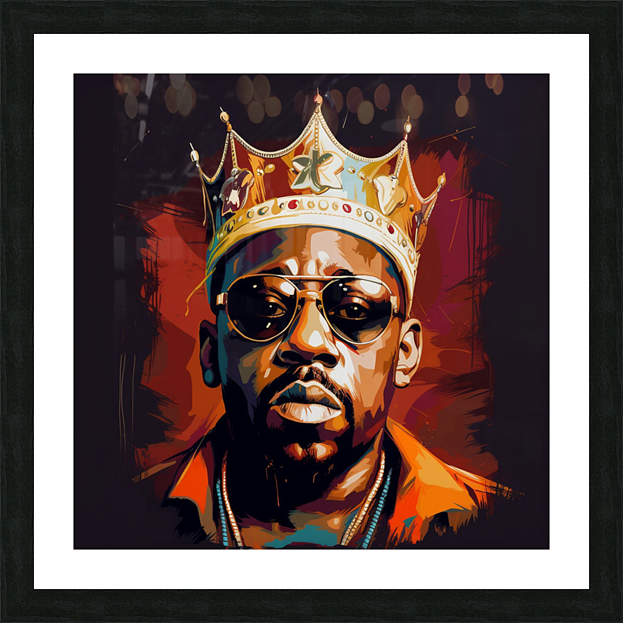 Black King - Portrait Series Picture Frame print