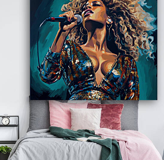 Beyonce - larger than life portrait by Curly