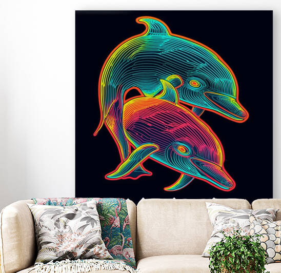 Neon Pop Series Dolphins Vol 2 by Curly
