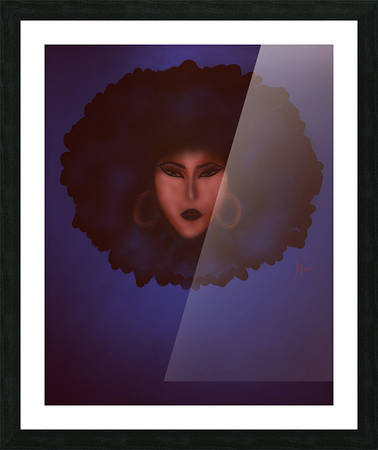 Afrowoman Picture Frame print