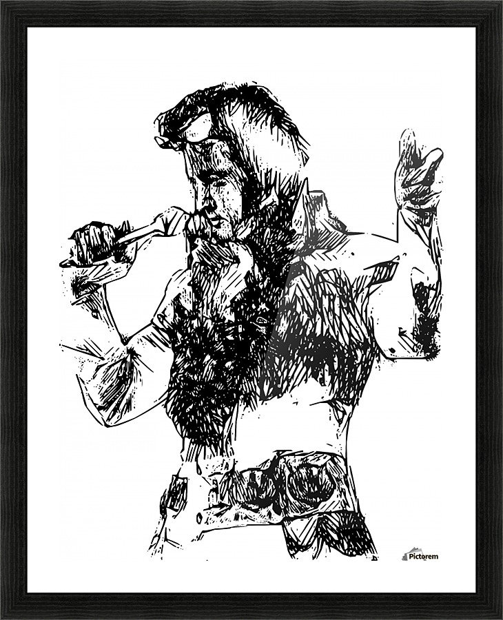 Elvis Picture Frame print