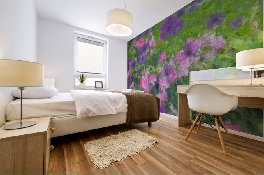 Flowers Painted  2 Mural print