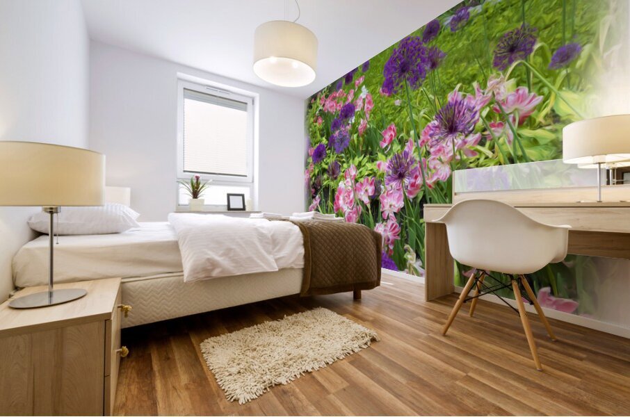 Flowers Painted 1 Mural print