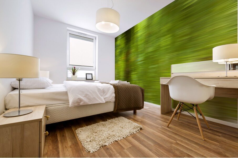 Green Abstract Mural print
