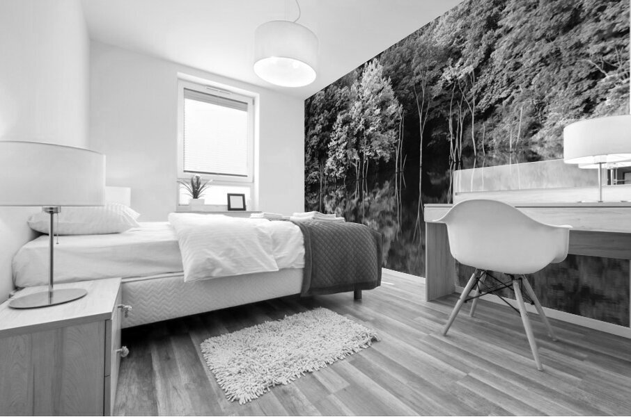 Green Abstract  1 Monochrome Mural print