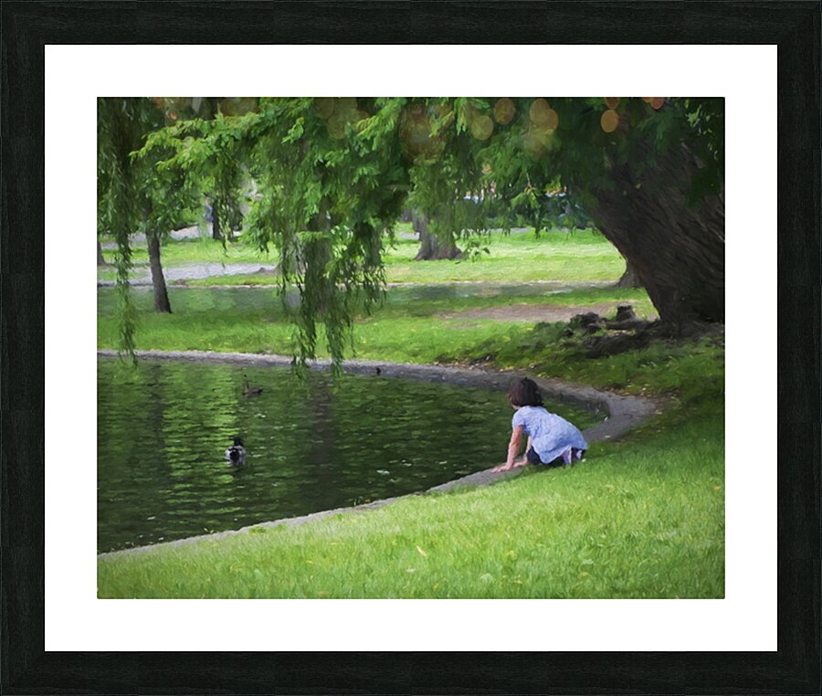 By the Pond Picture Frame print