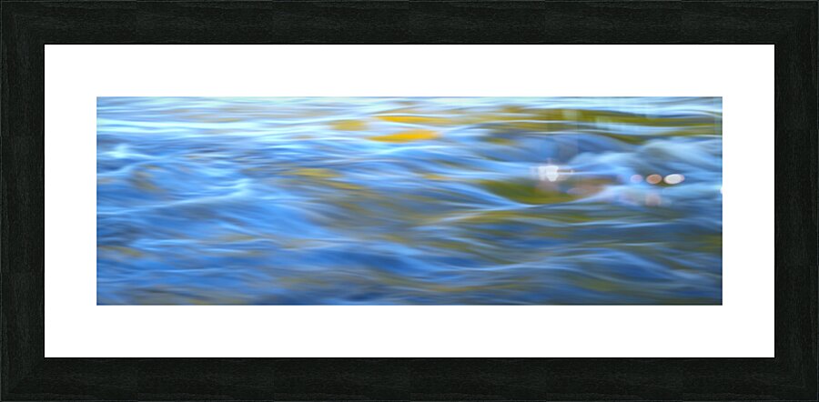 Flowing Stream in Blue Picture Frame print