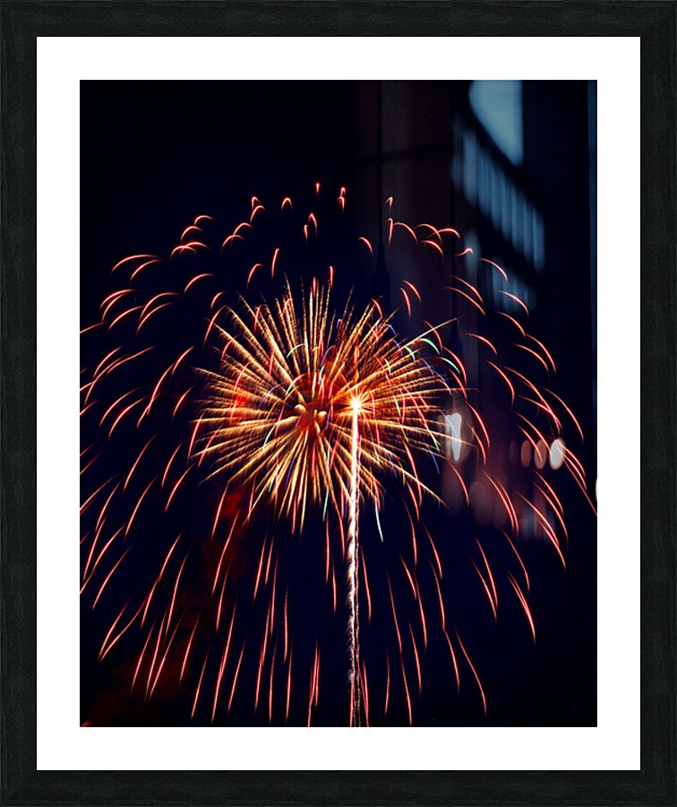 Fireworks 9 Picture Frame print