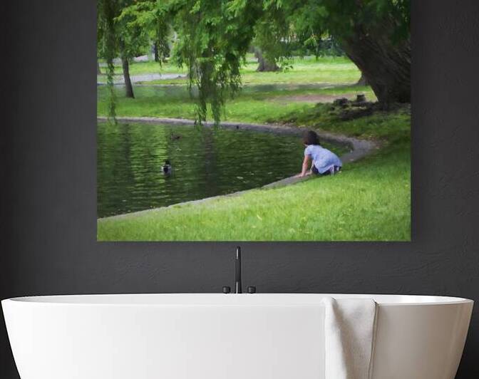 By the Pond Reproduction