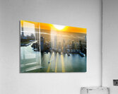 New Jersey Sunset Impression acrylique