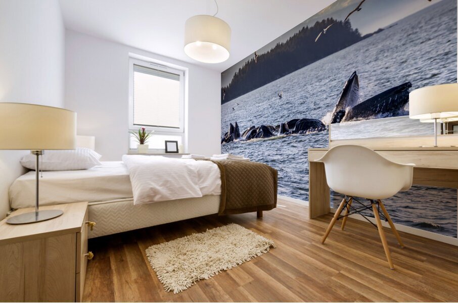 Alaska Whales Mural print