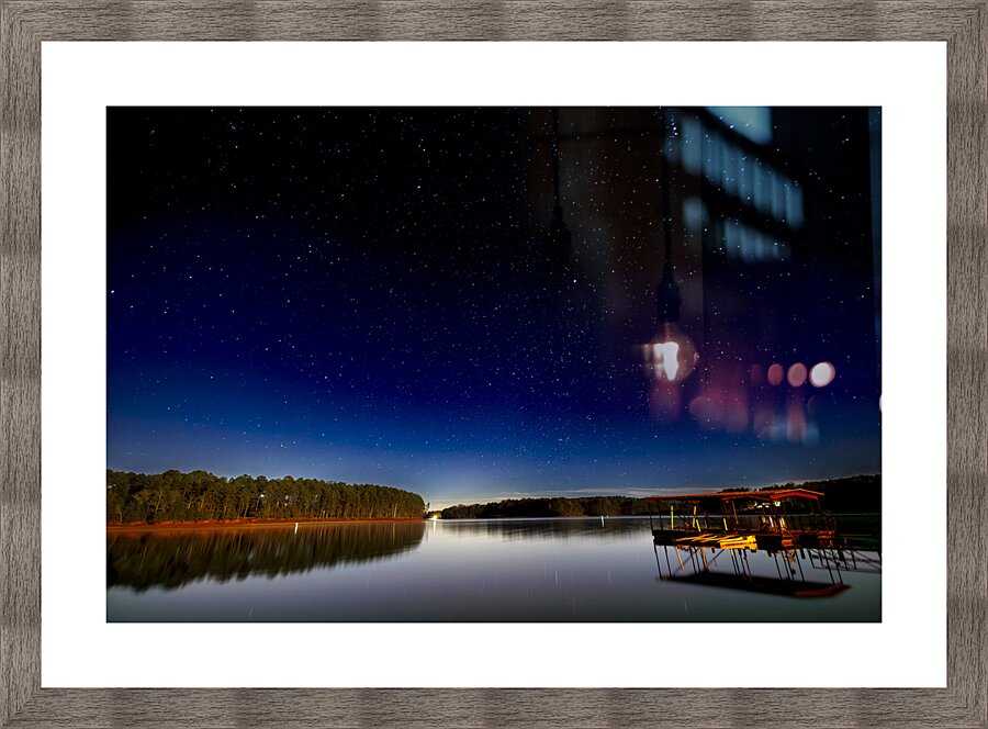 Lake Stars Picture Frame print