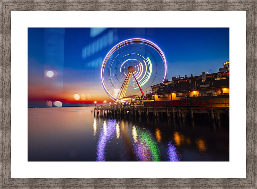 Seattle Great Wheel Picture Frame print
