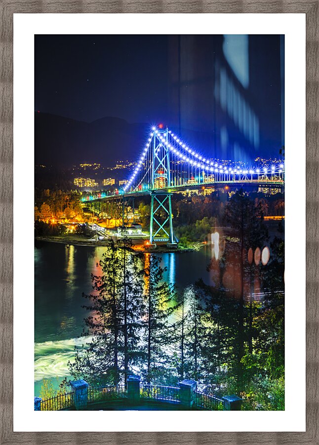Vancouver Lion Bridge Picture Frame print