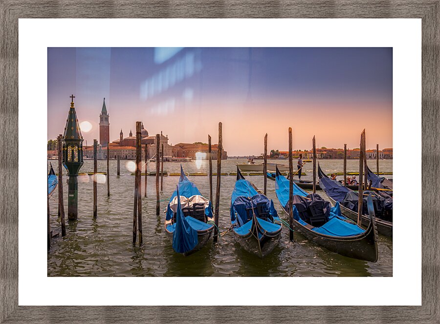Venice Gondola Picture Frame print