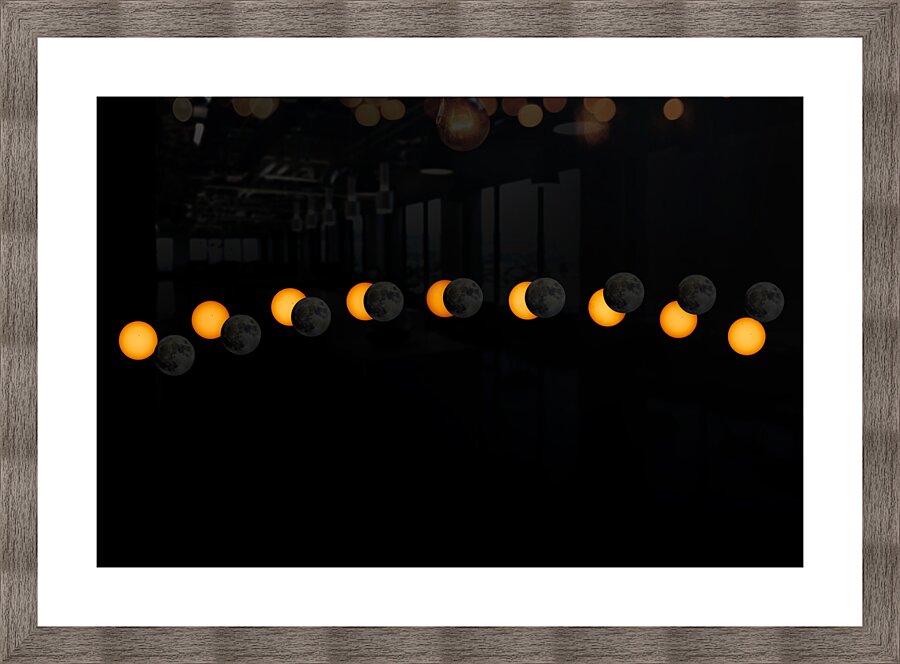 Eclipse_2024 Picture Frame print
