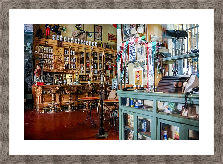 Queretaro Cantina Picture Frame print