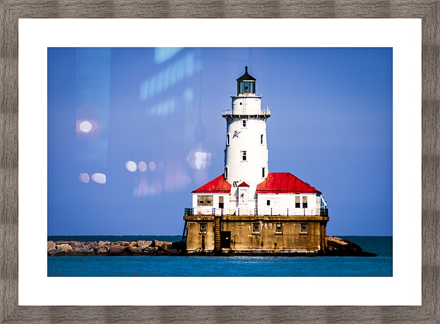 Chicago Lighthouse Picture Frame print