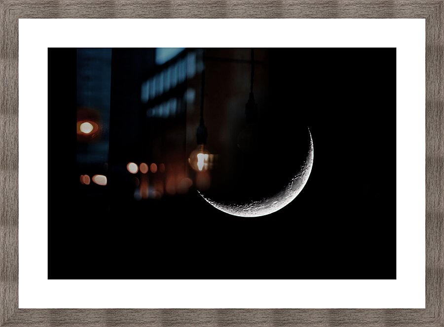 Crescent Moon Picture Frame print
