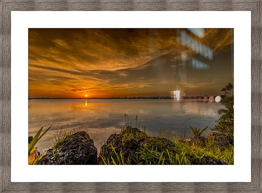 Sunset 9 Picture Frame print