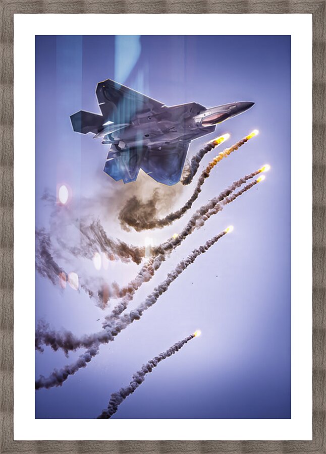 AirShow F22 AE2A5118 Picture Frame print