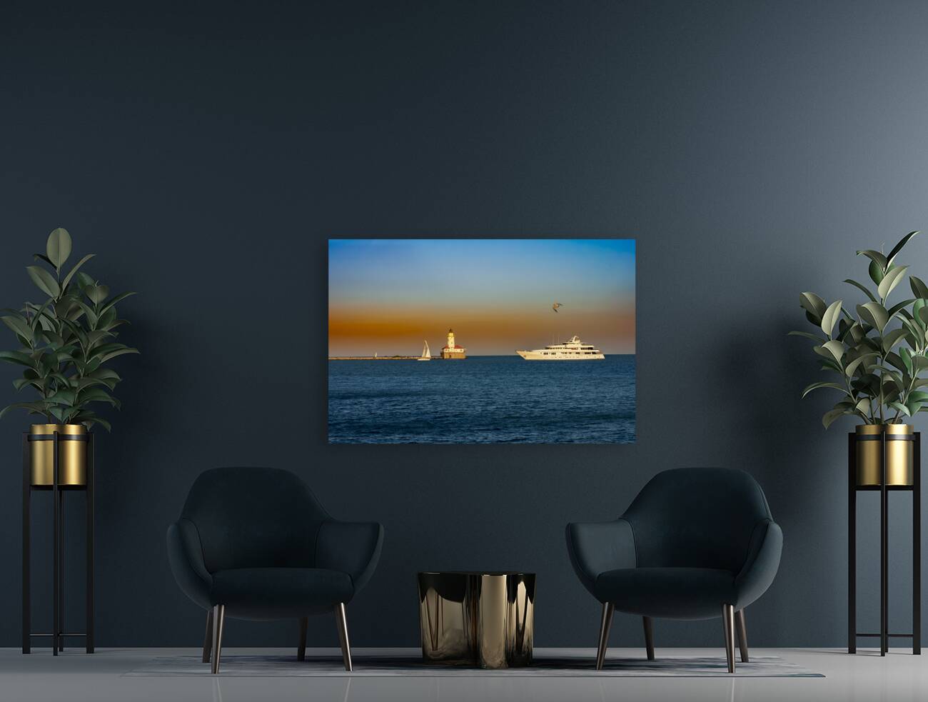 Chicago Sunset Reproduction