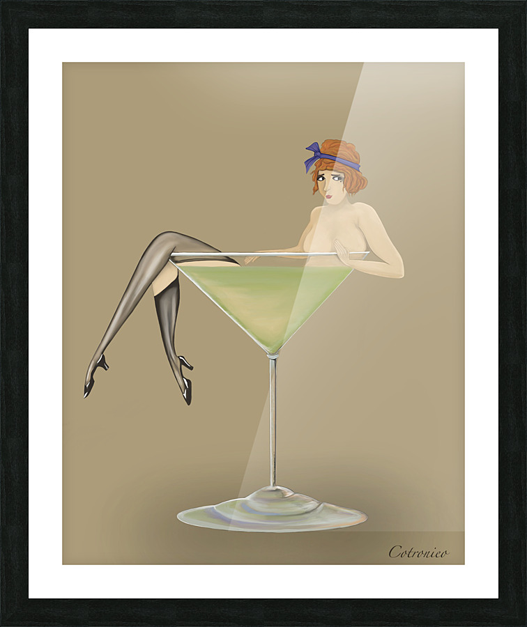 Saucy flapper  Picture Frame print