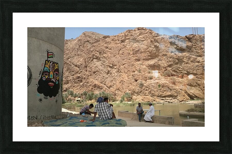 Wadi Al Shab  Tiwi Oman Picture Frame print