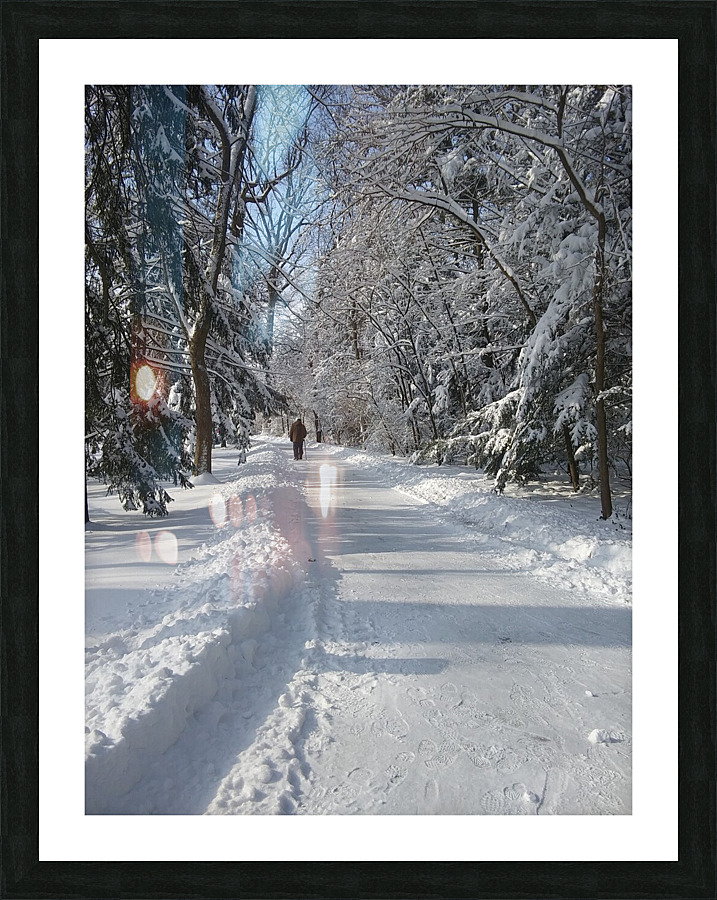 WINTER LANE Picture Frame print