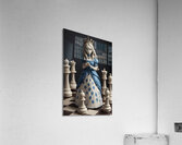 Queen amid chess realm Acrylic Print