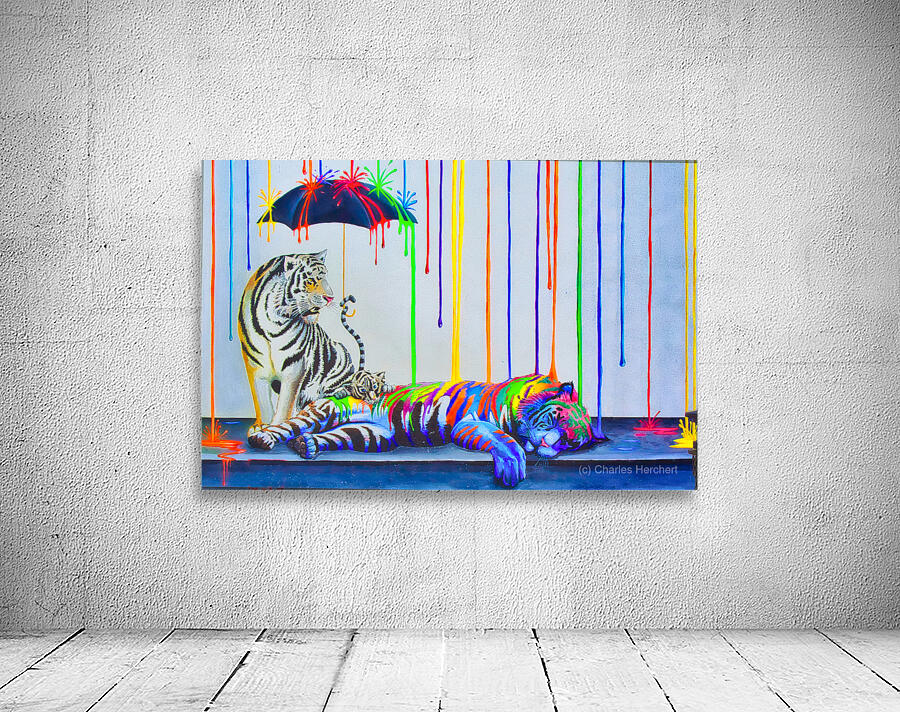 MULTICOLORD RAINDROPS  Wall Preview