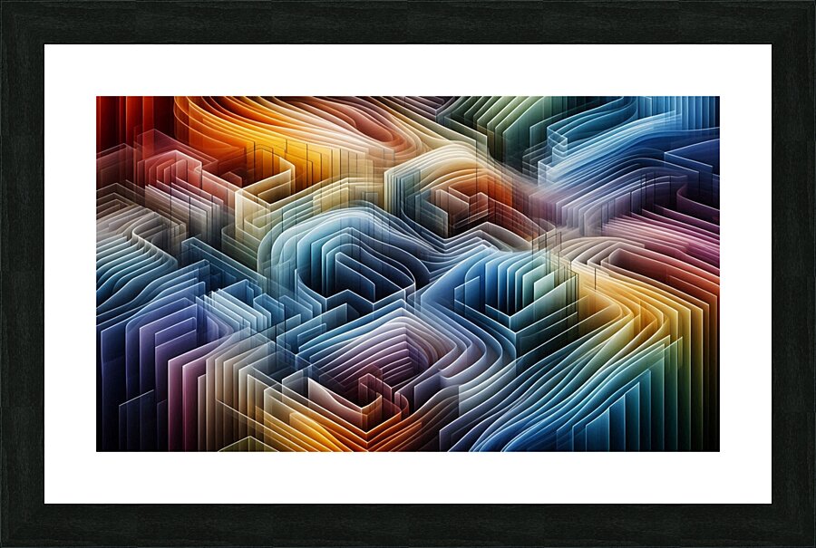 Fluid Dimensions Picture Frame print