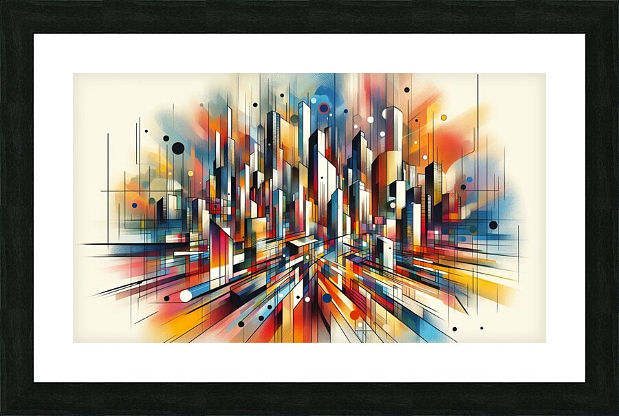 Explosive Metropolis Picture Frame print