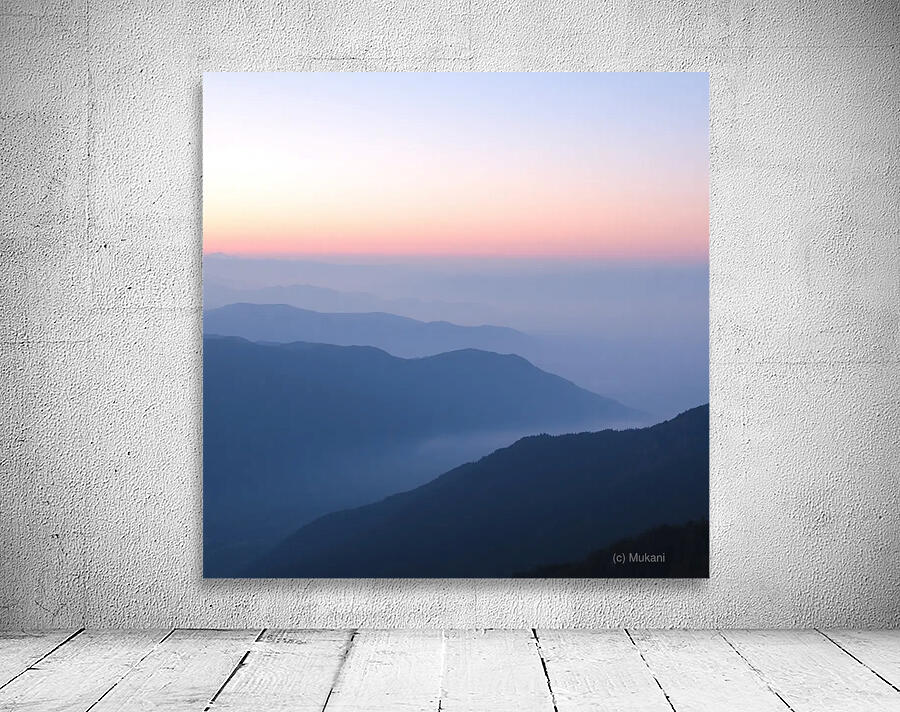 Dusk Over the Mountains Wall Preview